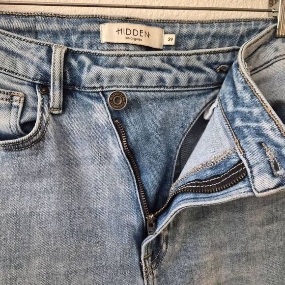 Hidden Los Angeles Jeans w/ Unique Asymmetrical Zipper & button fly Must Have! - Picture 7 of 7